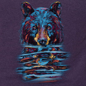T-shirt coupe femme 'Ours émergeant de l'eau'