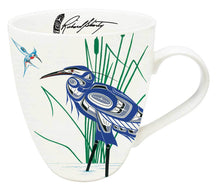 Charger l&#39;image dans la galerie, Richard Shorty Art Blue Heron &amp; Hummingbird
