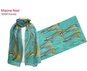 "Friends" scarf design by Maxine Noel