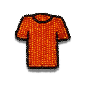 Badge Journée Chemise Orange