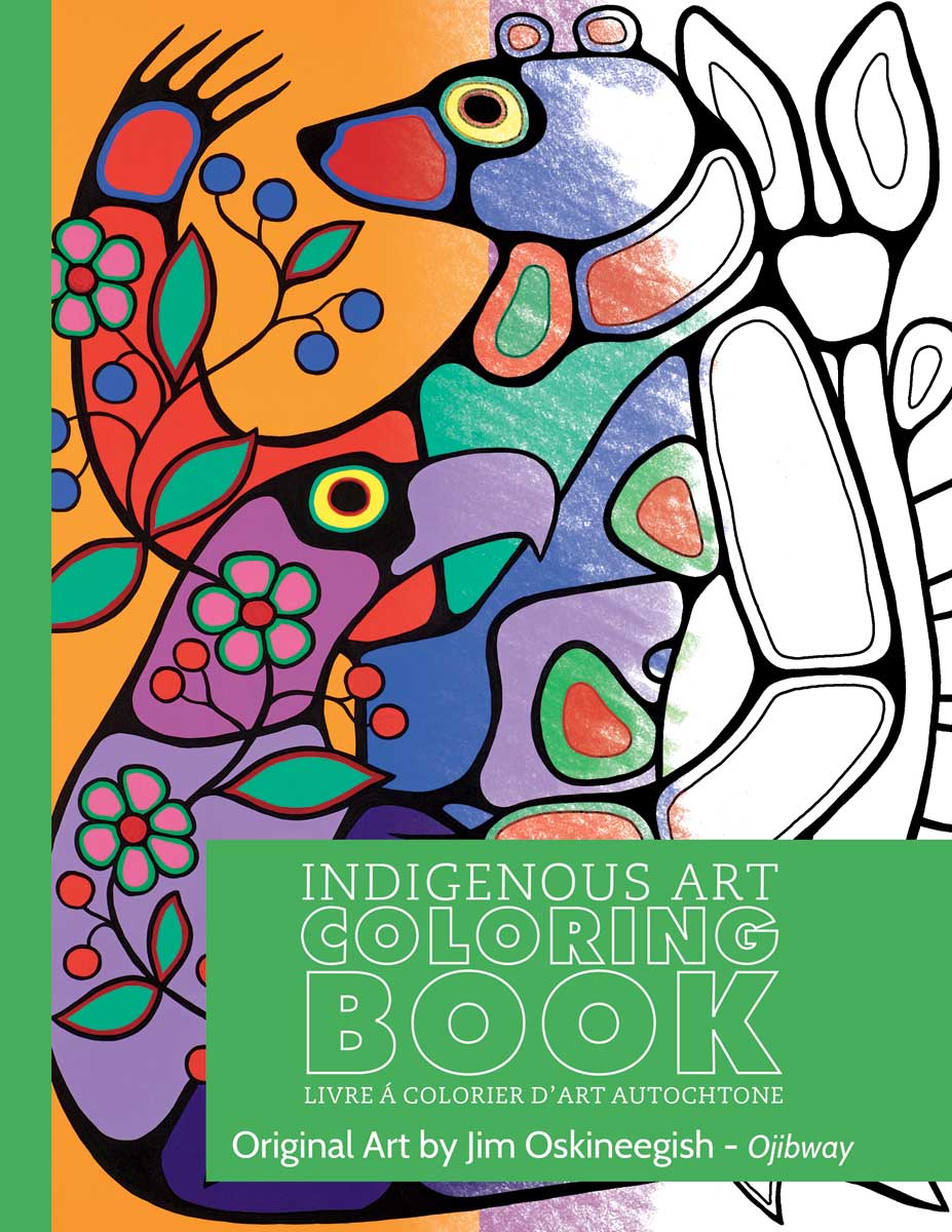 Jim Oskineegish Ojibway Colouring Book