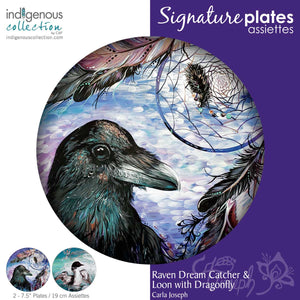 Set of two Dessert plates featuring the artwork of Carla Joseph