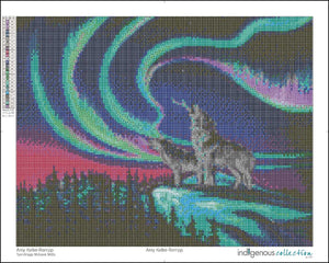 "Sky Dance - Wolf Song" Diamond Art par Amy Keller-Rempp 