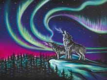 Load image into Gallery viewer, &quot;Sky Dance - Wolf Song&quot; Art Card
