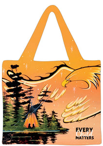 "Eagle Protector" Every Child Matters Reusable Shopping Bag by William Monague