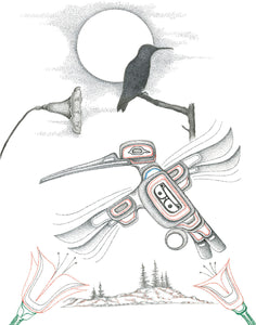 LIMITED EDITION ART PRINT -  Hummingbird by Charles Silverfox