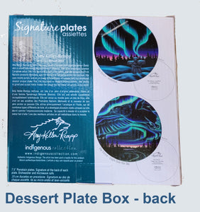 Set of two" Dessert plates - artist Amy Keller-Rempp