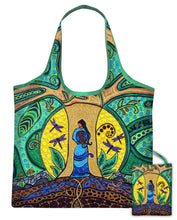 Load image into Gallery viewer, &quot;Strong Earth Woman&quot;  Reusable Shopping Bag by Leah Dorion
