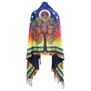 "Tree of Life" Art Print Shawl by Native Artist Jack Jacko